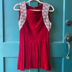 vintage velvet mini dress